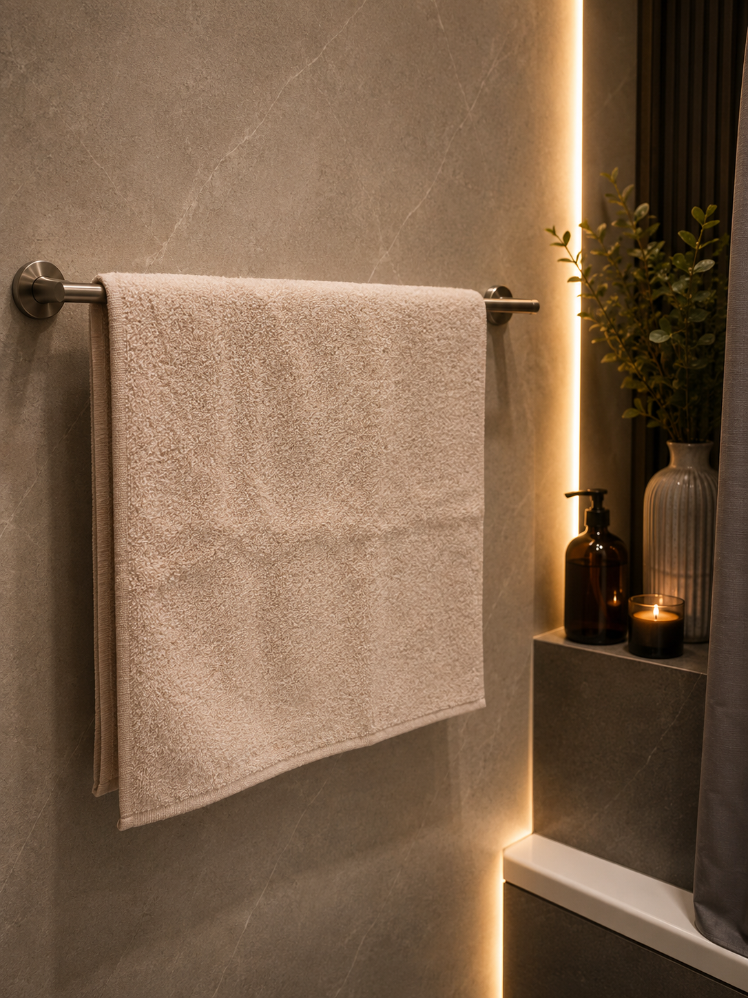 Beige Handtuch 50x90 cm | Hotelqualität | Pamura Home