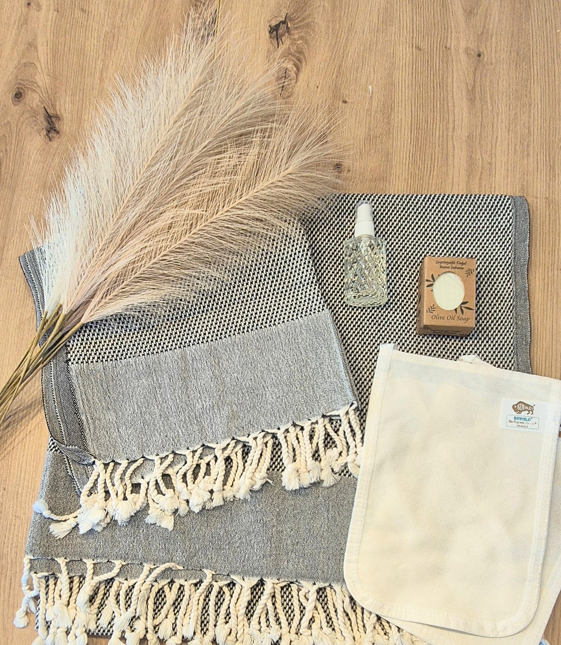 Handgewebtes Premium Pestemal Set – 100% Bio Baumwolle