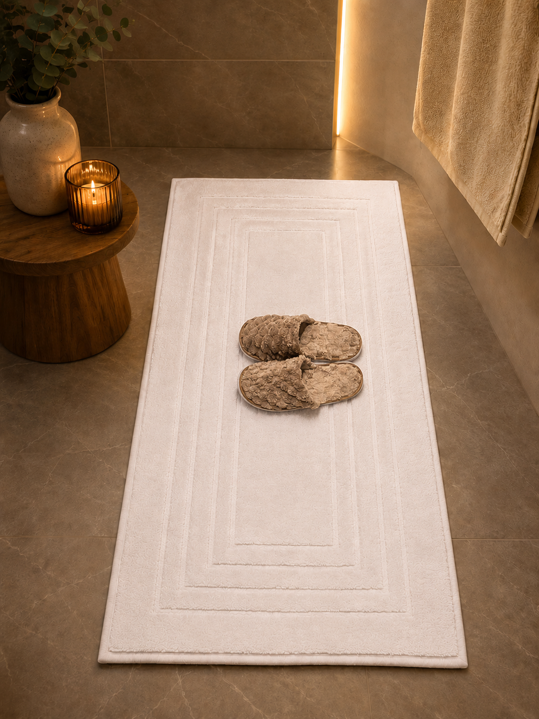 Pamura Home Premium Badematte – 100% Baumwolle | 60x130 cm | Weich & Saugstark