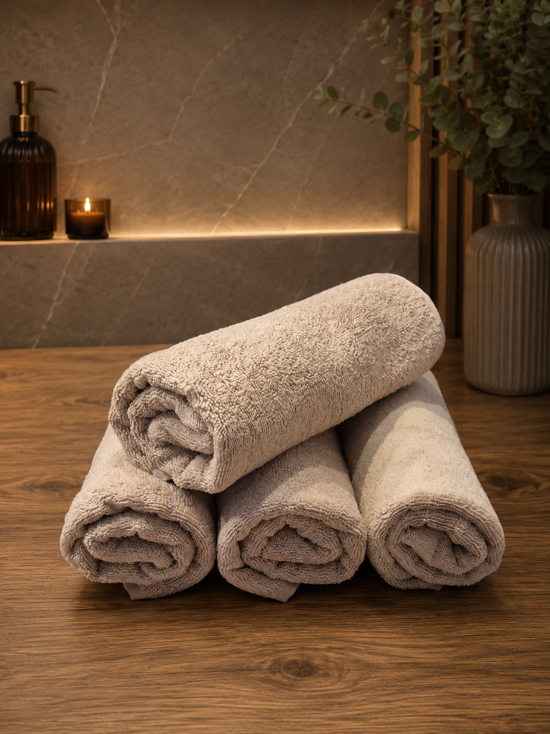 Beige Handtuch 50x90 cm | Hotelqualität | Pamura Home