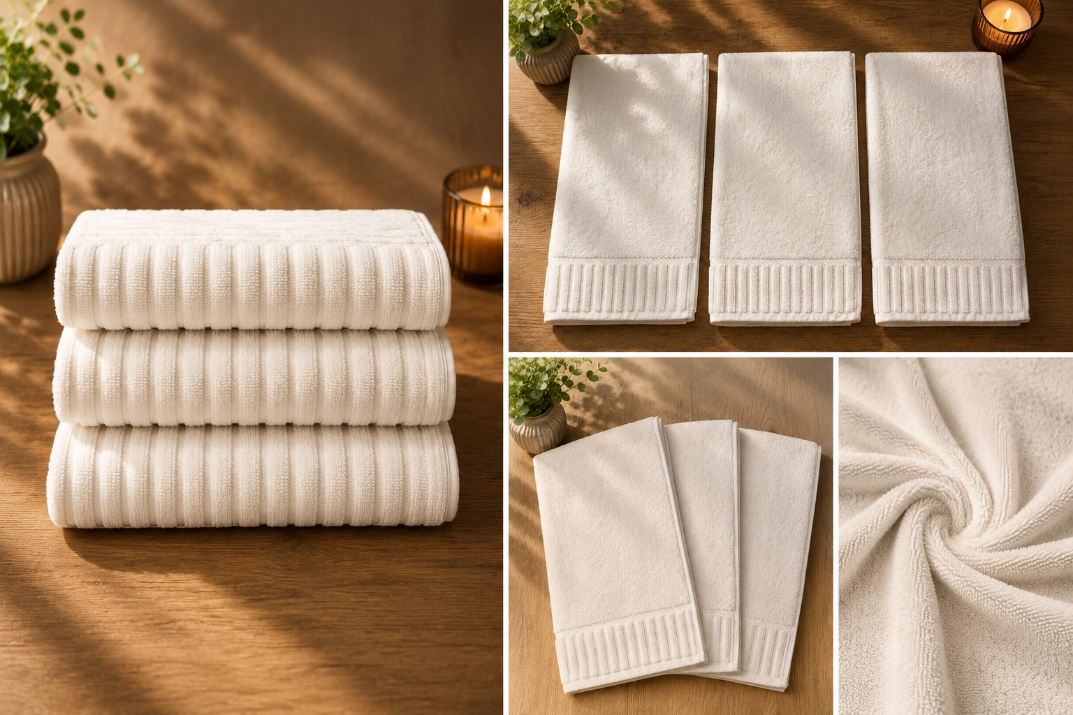 Premium Handtuch Set 3er – 100% Baumwolle | 50x90 cm | Hotelqualität