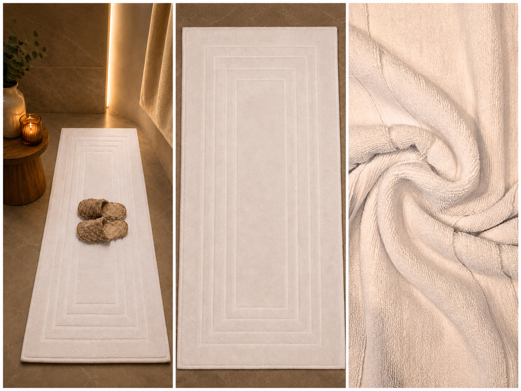Pamura Home Premium Badematte – 100% Baumwolle | 60x130 cm | Weich & Saugstark