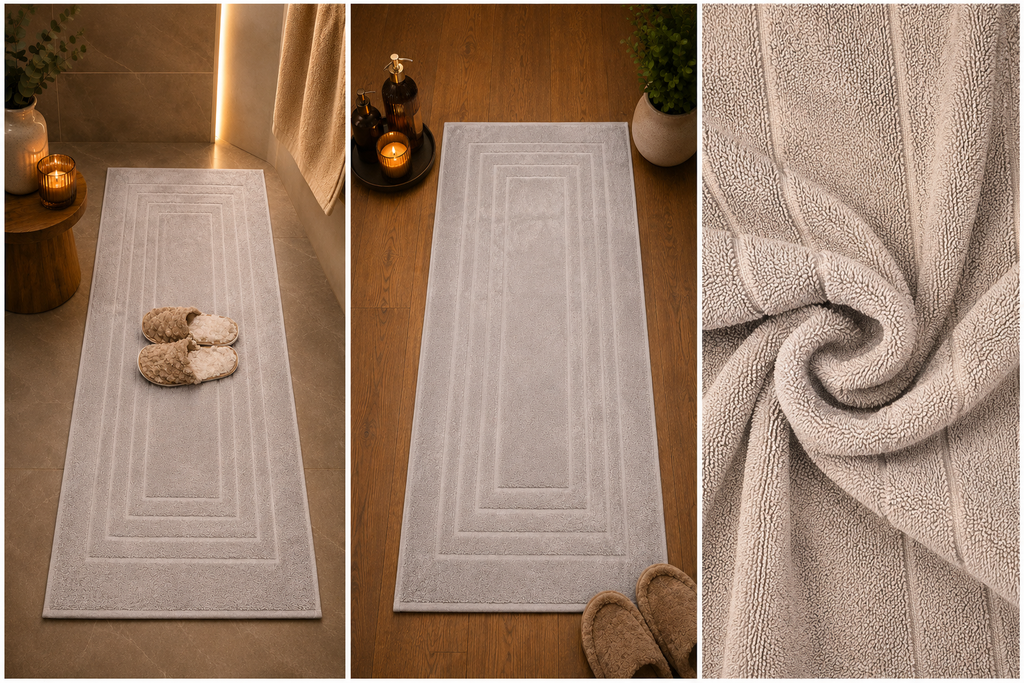Pamura Home Premium Badematte – 100% Baumwolle | 60x130 cm | Weich & Saugstark