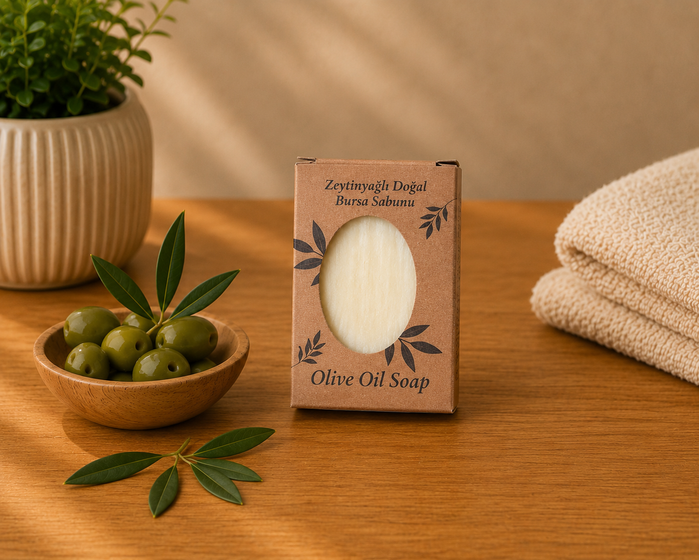 Kese Set – Gesicht & Körper + Olivenöl-Seife | Hamam Spa Set