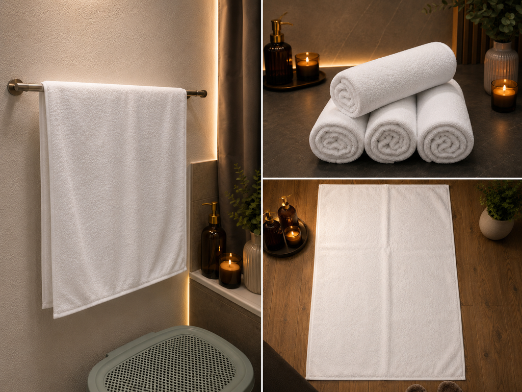 Weißes Handtuch 50x90 cm | Hotelqualität | Pamura Home