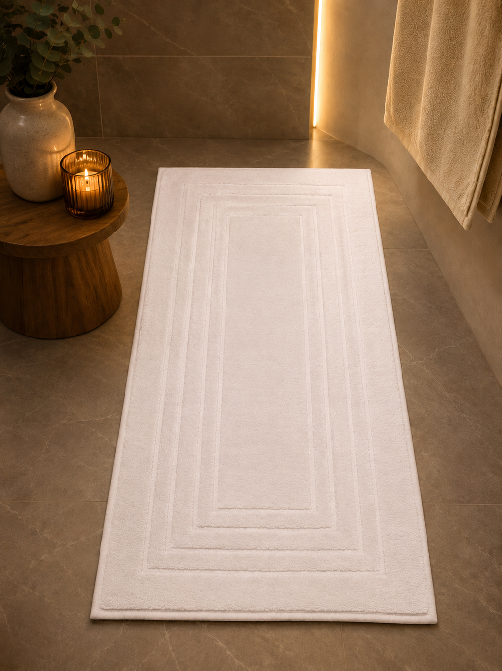 Pamura Home Premium Badematte – 100% Baumwolle | 60x130 cm | Weich & Saugstark