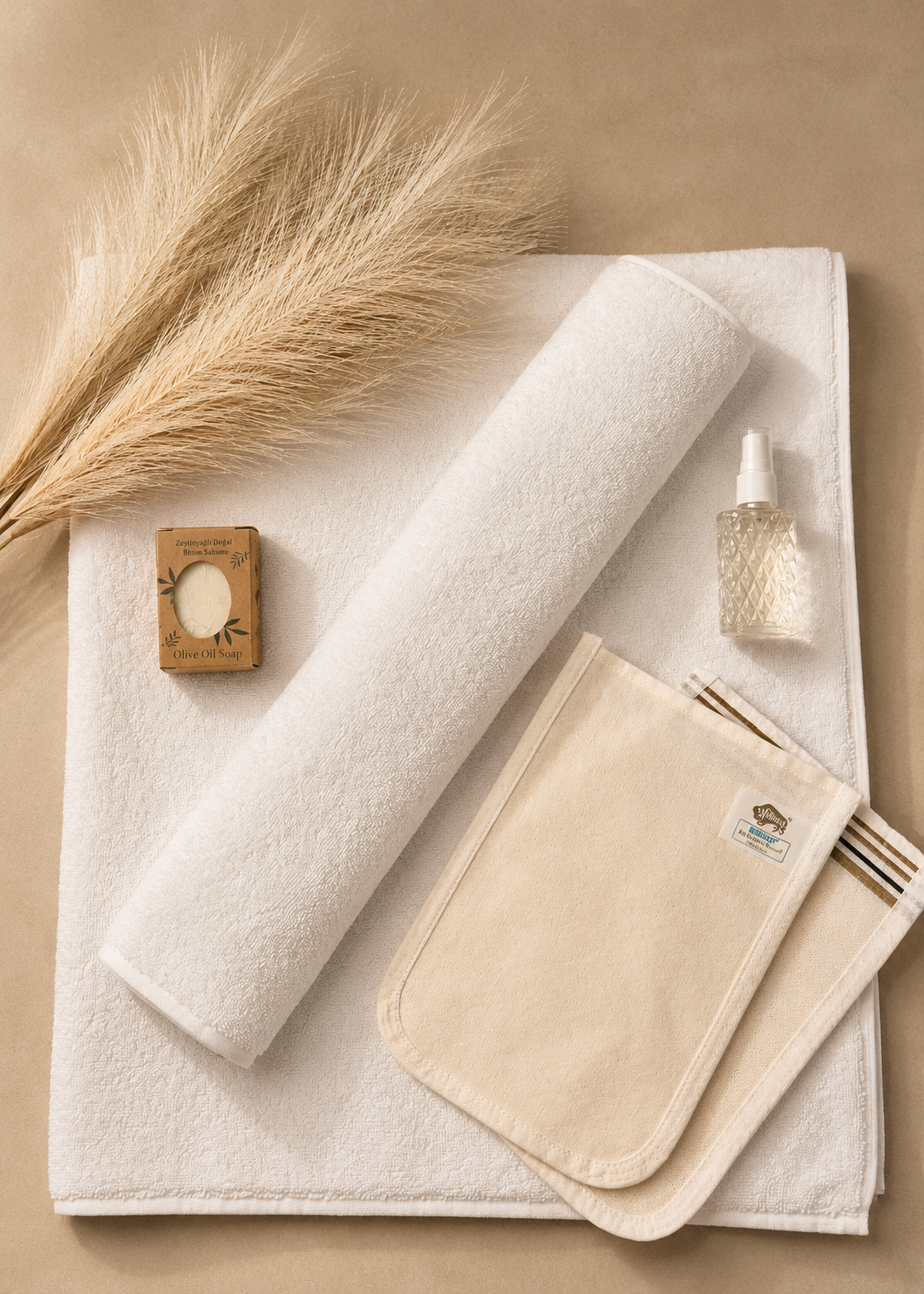 Premium Handtuch Set – 100% Baumwolle | Spa & Wellness